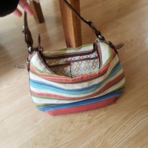 Fossil striped bag